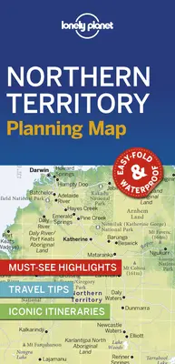 Lonely Planet Északi terület tervezési térkép 1 - Lonely Planet Northern Territory Planning Map 1