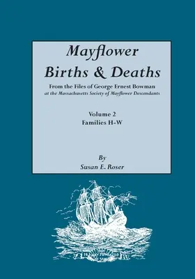 Mayflower Births & Deaths, from the Files of George Ernest Bowman at the Massachusetts Society of Mayflower Descendants. 2. kötet, H-W családok. Index - Mayflower Births & Deaths, from the Files of George Ernest Bowman at the Massachusetts Society of Mayflower Descendants. Volume 2, Families H-W. Index