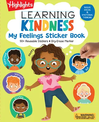 Tanulás kedvesség érzéseim matricás könyv - Learning Kindness My Feelings Sticker Book