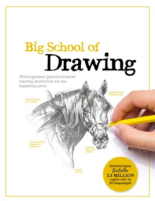 A rajzolás nagy iskolája: Jól magyarázott, gyakorlatorientált rajzoktatás kezdő művészek számára - Big School of Drawing: Well-Explained, Practice-Oriented Drawing Instruction for the Beginning Artist