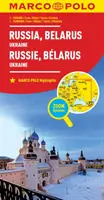 Oroszország és Fehéroroszország Marco Polo térkép - Ukrajnát is mutatja - Russia and Belarus Marco Polo Map - Also shows Ukraine