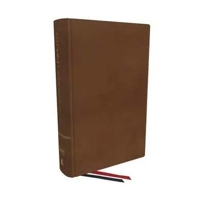 Nkjv, Interleaved Bible, Journal Edition, Genuine Leather, Brown, Red Letter, Comfort Print: The Ultimate Bible Journaling Experience