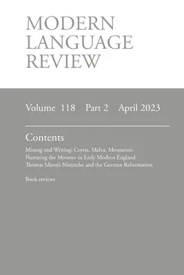 Modern Language Review (118: 2) április 2023 - Modern Language Review (118: 2) April 2023