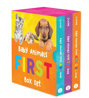 Baby Animals First Box Set - Első ABC könyv, Első 123-as könyv, és Első színek könyve - Baby Animals First Box Set - First ABC Book, First 123 Book, and First Colors Book