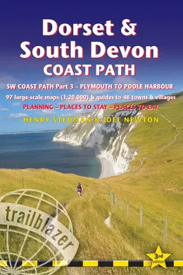 Dorset & South Devon Coast Path: (Sw Coast Path 3. rész) - Tartalmaz 97 nagyméretű gyalogtérképet és 48 város és falu útikönyvét - Tervezés, helymeghatározás, szórakozás - Dorset & South Devon Coast Path: (Sw Coast Path Part 3) - Includes 97 Large-Scale Walking Maps & Guides to 48 Towns and Villages - Planning, Places to