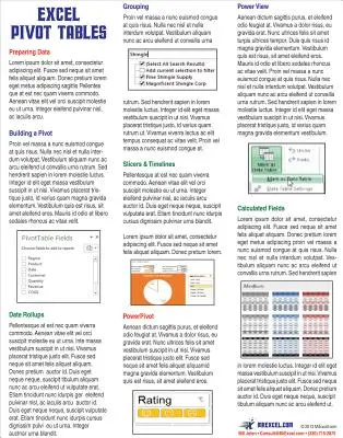 Excel Pivot táblázatok laminált tippkártya - Pivot táblázat trükkök a MrExcel-től - Excel Pivot Tables Laminated Tip Card - Pivot Table Tricks from MrExcel