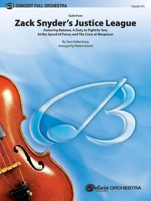 Zack Snyder Igazság Ligája: Featuring: Batman, a kötelesség harcolni / Látni; Az erő sebességével; És a legénység a haderőben, Karmester kotta és részek. - Zack Snyder's Justice League: Featuring: Batman, a Duty to Fight / To See; At the Speed of Force; And the Crew at Warpower, Conductor Score & Parts