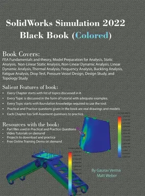 SolidWorks Simulation 2022 Black Book (színes) - SolidWorks Simulation 2022 Black Book (Colored)