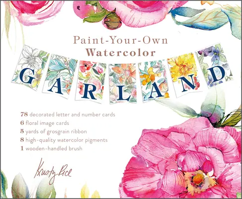 Paint-Your-Own Watercolor Garland: Illusztrációk: Kristy Rice - Paint-Your-Own Watercolor Garland: Illustrations by Kristy Rice