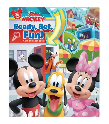 Mickey Kész, kész, móka! A Lift-And-Seek Book - Mickey Ready, Set, Fun!: A Lift-And-Seek Book