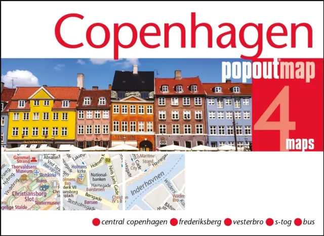 Koppenhága Popout térkép - Copenhagen Popout Map