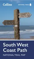 South West Coast Path nemzeti útvonaltérkép - South West Coast Path National Trail Map