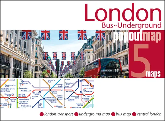 London Bus & Underground Tube Popout térkép - London Bus & Underground Tube Popout Map