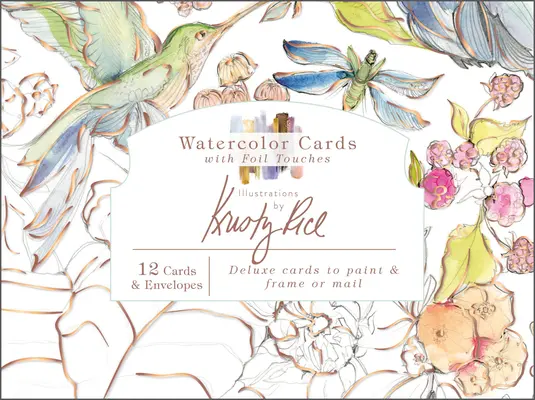 Akvarellkártyák fóliás érintésekkel: Kristy Rice illusztrációi - Watercolor Cards with Foil Touches: Illustrations by Kristy Rice