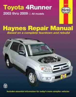 Toyota 4Runner 2003-2009 - Minden modell - Toyota 4Runner 2003 To 2009 - All models