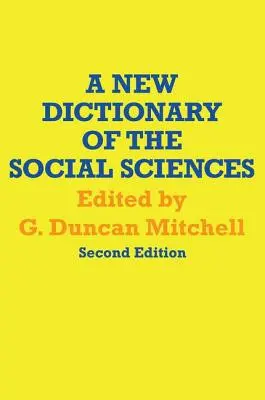 A társadalomtudományok új szótára - A New Dictionary of the Social Sciences