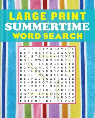 Nagy nyomtatott nyári szókereső - Large Print Summertime Word Search