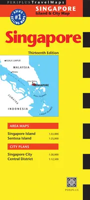 Szingapúr utazási térkép: Szingapúr sziget- és várostérkép - Singapore Travel Map: Singapore Island & City Map