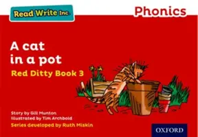 Read Write Inc. Phonics: A Cat in a Pot (Macska a fazékban) 3. könyv - Read Write Inc. Phonics: Red Ditty Book 3 A Cat in a Pot