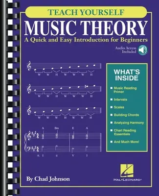 Tanítsd magad zeneelméletre: Gyors és egyszerű bevezetés kezdőknek, hanganyaggal együtt - Teach Yourself Music Theory: A Quick and Easy Introduction for Beginners with Audio Access Included