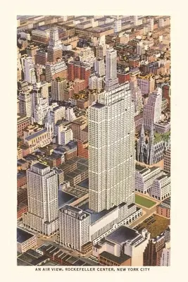 Vintage Journal légi felvétel a Rockefeller Centerről, New York City - Vintage Journal Aerial View of Rockefeller Center, New York City