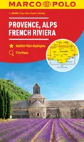 Provence, Alpok, Cote d'Azur Marco Polo Térkép - Provence, Alps, Cote d'Azur Marco Polo Map