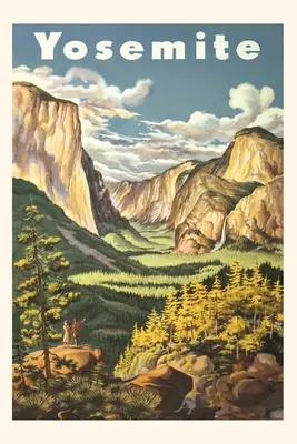 Vintage Journal Trevel plakát a Yosemite Nemzeti Park számára - Vintage Journal Trevel Poster for Yosemite National Park