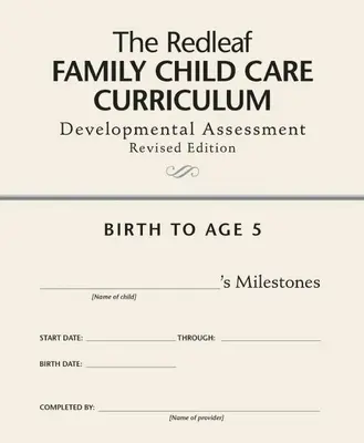 A Redleaf Családi gyermekgondozási tanterv fejlődési értékelés [10-es csomag] - The Redleaf Family Child Care Curriculum Developmental Assessment [10-Pack]