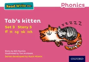 Read Write Inc. Phonics: Mesekönyv 5 Tab's Kitten (Tab cicája) - Read Write Inc. Phonics: Pink Set 3 Storybook 5 Tab's Kitten