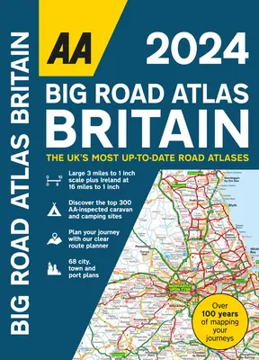 AA Big Road Atlas Britain 2023 spirál - AA Big Road Atlas Britain 2023 Spiral