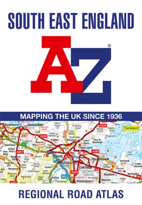 Délkelet-Anglia regionális A-Z útatlasza - South East England Regional A-Z Road Atlas