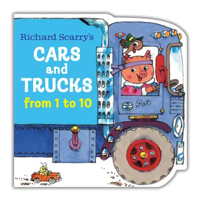 Richard Scarry Autók és teherautók 1-től 10-ig című kötete - Richard Scarry's Cars and Trucks from 1 to 10