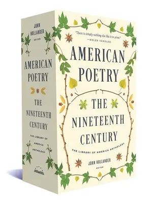 Amerikai költészet: A tizenkilencedik század: A Library of America Boxed Set - American Poetry: The Nineteenth Century: A Library of America Boxed Set