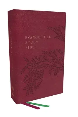 Nkjv, Evangelical Study Bible, Leathersoft, Rose, Red Letter, Thumb Indexed, Comfort Print: Christ-Centered. Faith-Building. Zaměřeno na misii. - Nkjv, Evangelical Study Bible, Leathersoft, Rose, Red Letter, Thumb Indexed, Comfort Print: Christ-Centered. Faith-Building. Mission-Focused.