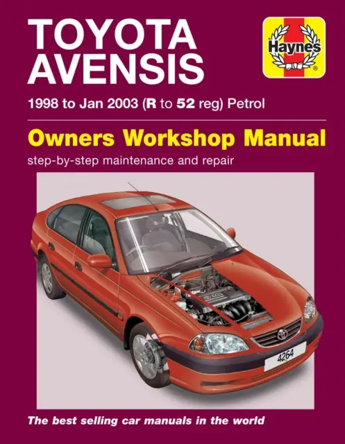 Toyota Avensis Benzin (98 - Jan 03) Haynes Javítási Kézikönyv - Toyota Avensis Petrol (98 - Jan 03) Haynes Repair Manual