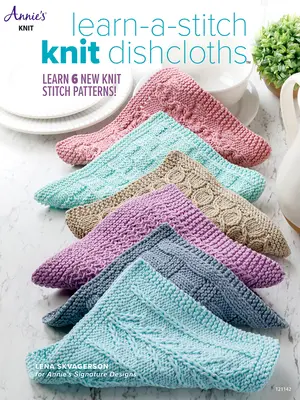 Naučte se steh Pletené utěrky na nádobí - Learn-A-Stitch Knit Dishcloths