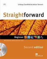 Egyenes nyelvtan 2. kiadás Kezdő munkafüzet kulccsal és CD-vel - Straightforward 2nd Edition Beginner Workbook with key & CD