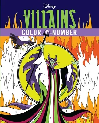 Disney gazemberek Színezd-számra - Disney Villains Color-By-Number