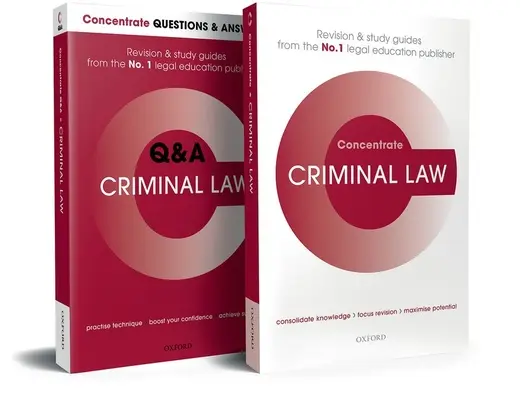 Büntetőjogi revíziós koncentrált csomag: Jogi revízió és tanulmányi útmutató - Criminal Law Revision Concentrate Pack: Law Revision and Study Guide