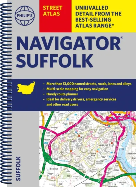 Philip Navigátor utcai atlasza Suffolk - Philip's Navigator Street Atlas Suffolk