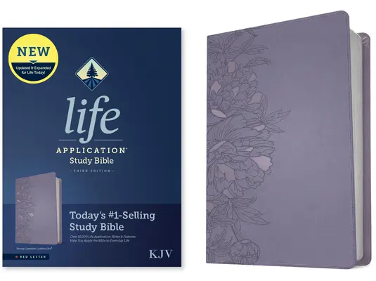 KJV Life Application Study Bible, Harmadik kiadás (Leatherlike, Peony Lavender, Red Letter) - KJV Life Application Study Bible, Third Edition (Leatherlike, Peony Lavender, Red Letter)