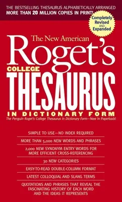 New American Roget's College Thesaurus in Dictionary Form (Felülvizsgált és frissített) - New American Roget's College Thesaurus in Dictionary Form (Revised & Updated)