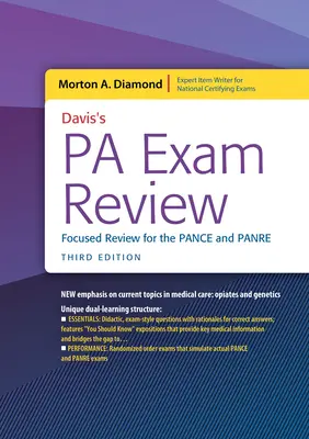 Davis's Pa Exam Review: Focused Review for the Pance and Panre: Fókuszált áttekintés a Pance és Panre vizsgához - Davis's Pa Exam Review: Focused Review for the Pance and Panre: Focused Review for the Pance and Panre