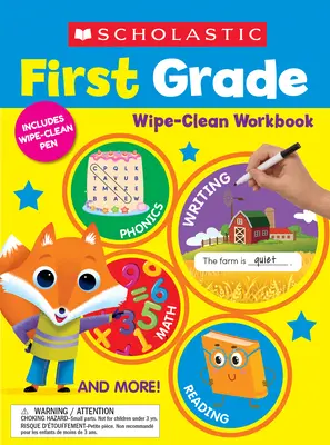 Scholastic First Grade Wipe-Clean Workbook (első osztályosok törlés-tisztítás munkafüzete) - Scholastic First Grade Wipe-Clean Workbook