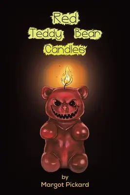 Piros mackós gyertyák - Red Teddy Bear Candles