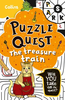 Kincses vonat: Oldj meg több mint 100 rejtvényt ebben a kalandos történetben 7+ korú gyerekeknek - Treasure Train: Solve More Than 100 Puzzles in This Adventure Story for Kids Aged 7+