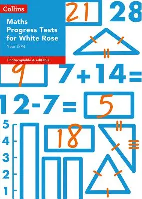 Collins Tesztek és értékelés - 3/P4. évfolyam matematika haladási tesztek White Rose számára - Collins Tests & Assessment - Year 3/P4 Maths Progress Tests for White Rose