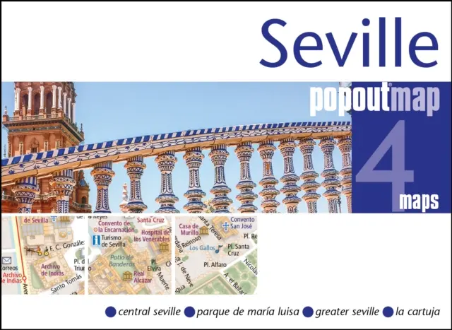 Sevilla Popout térkép - Seville Popout Map