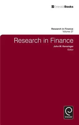 Pénzügyi kutatás, 27. kötet - Research in Finance, Volume 27