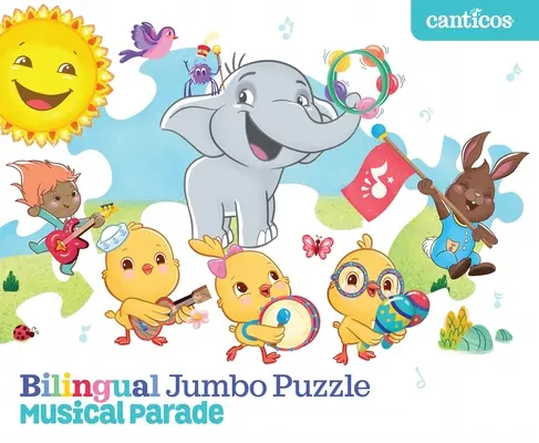 Kétnyelvű Jumbo Puzzle: Musical Parade - Bilingual Jumbo Puzzle: Musical Parade